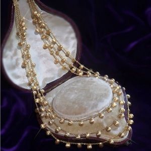 Marco Bicego 18K VINTAGE RARE TRIPLE-STRAND ELEGANT SIVIGLIA NECKLACE!